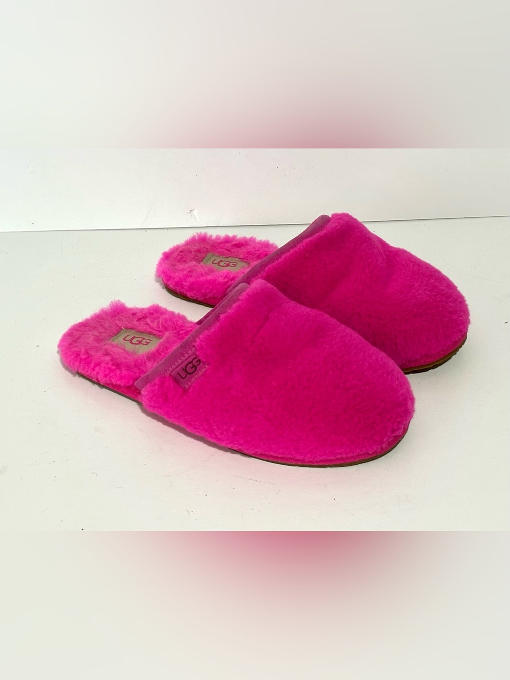 UGG Fluffette Women's Size 8 Cosy Slippers Rock Rose Pink Plush Soft